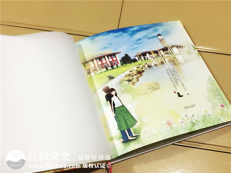 畢業(yè)同學(xué)錄設(shè)計(jì)制作(以手繪或?qū)嵟牡膶W(xué)校圖片為背景),可手寫(xiě)填信息