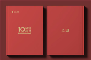 翱翔十載，云端逐夢--航空公司10周年紀(jì)念冊?設(shè)計定制