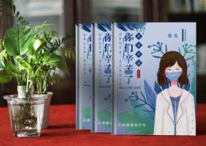 抗疫結(jié)束送支援醫(yī)護(hù)人員的紀(jì)念冊-抗擊疫情宣傳影集紀(jì)念畫冊設(shè)計