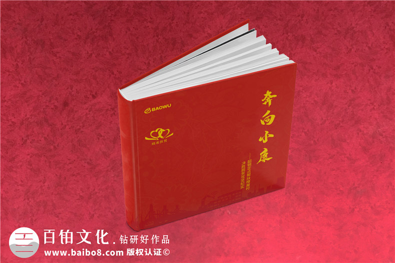 定點幫扶決勝脫貧攻堅紀實勝利相冊設(shè)計-扶貧畫冊制作
