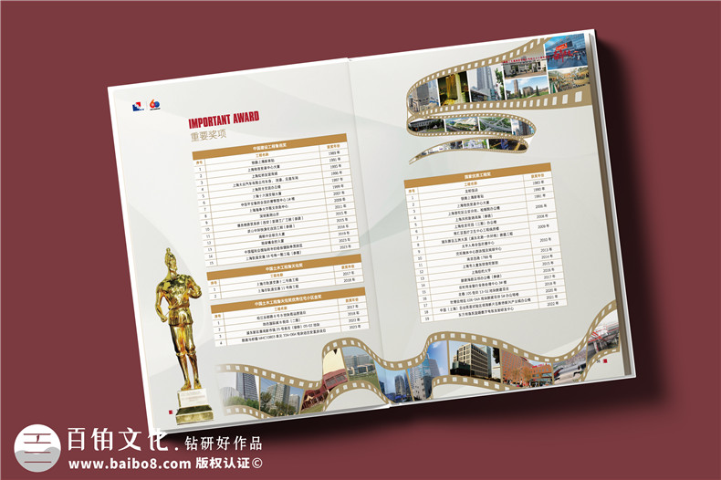 建工集團60周年紀念畫冊設(shè)計制作-匠心精筑，行穩(wěn)致遠