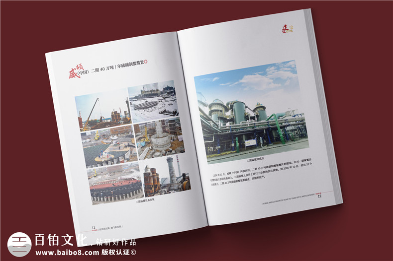 化工企業(yè)20周年紀(jì)念冊設(shè)計(jì)-公司整合發(fā)展大事記畫冊