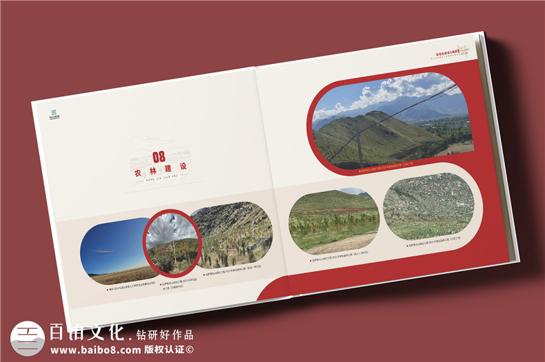 建筑行業(yè)公司成立20周年紀(jì)念冊-工程公司周年慶畫冊