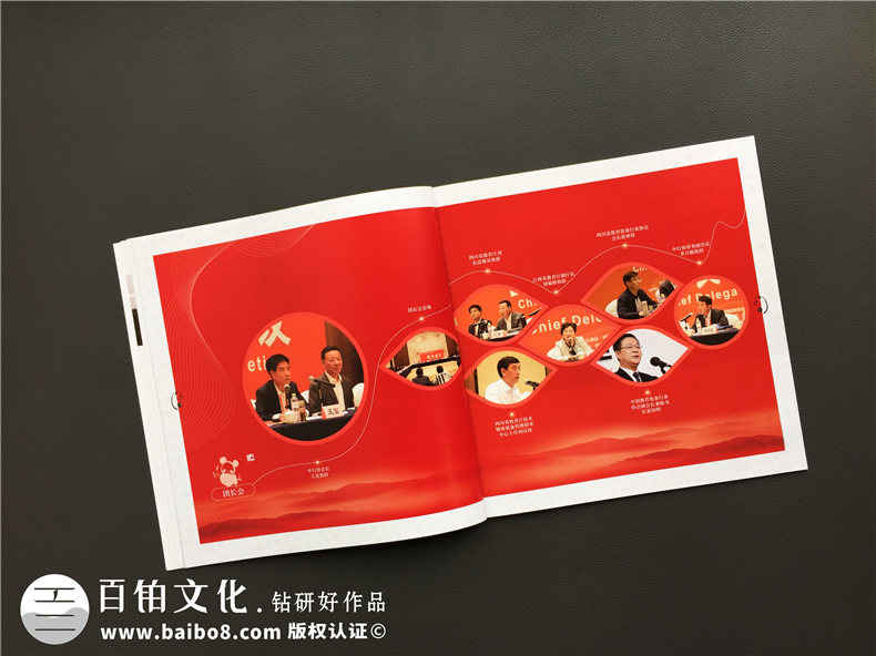 企業(yè)相冊制作-大型活動現(xiàn)場紀(jì)念相冊設(shè)計-把傳統(tǒng)元素引入畫冊