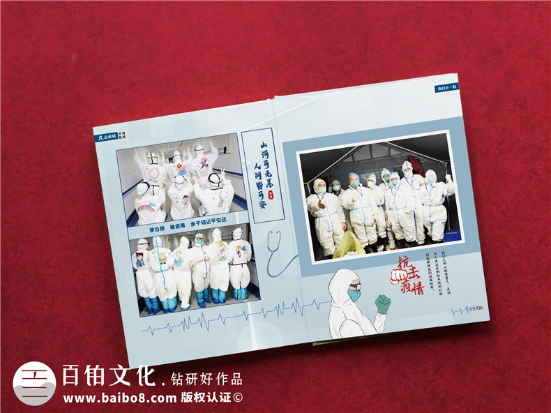 專業(yè)制作防控疫情紀(jì)念冊(cè) 紀(jì)念抗擊疫情的志愿者 記載志愿者抗疫成果！