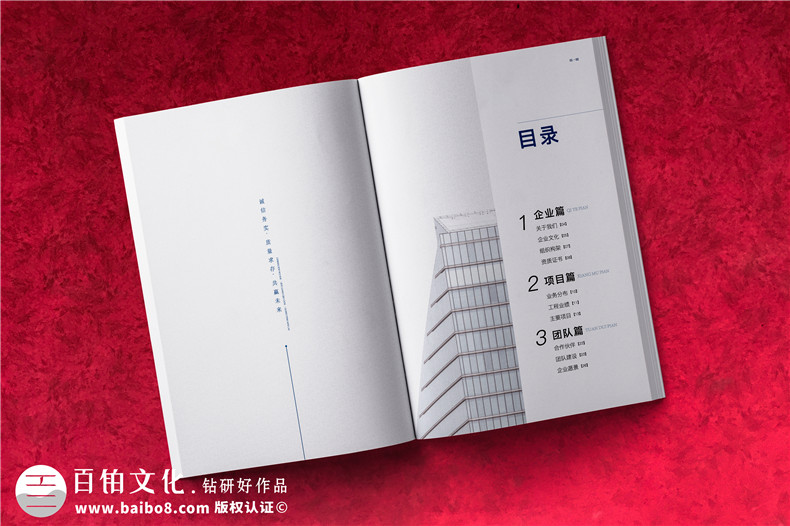 建筑畫(huà)冊(cè)設(shè)計(jì)-建設(shè)工程項(xiàng)目管理公司宣傳冊(cè)