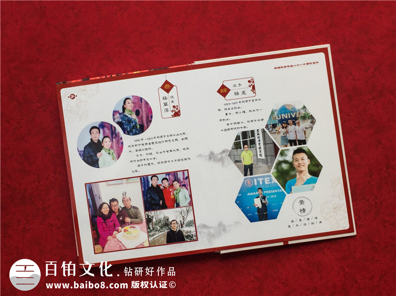 給九十歲老人過祝福高壽宴制作紀(jì)念相冊-如何設(shè)計生日快樂聚會影集