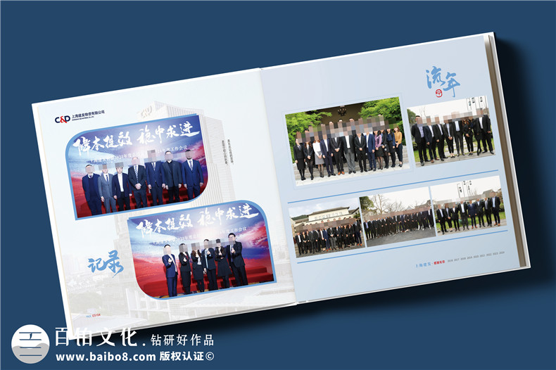 物流公司領導離任紀念冊-單位送員工的工作回顧相冊