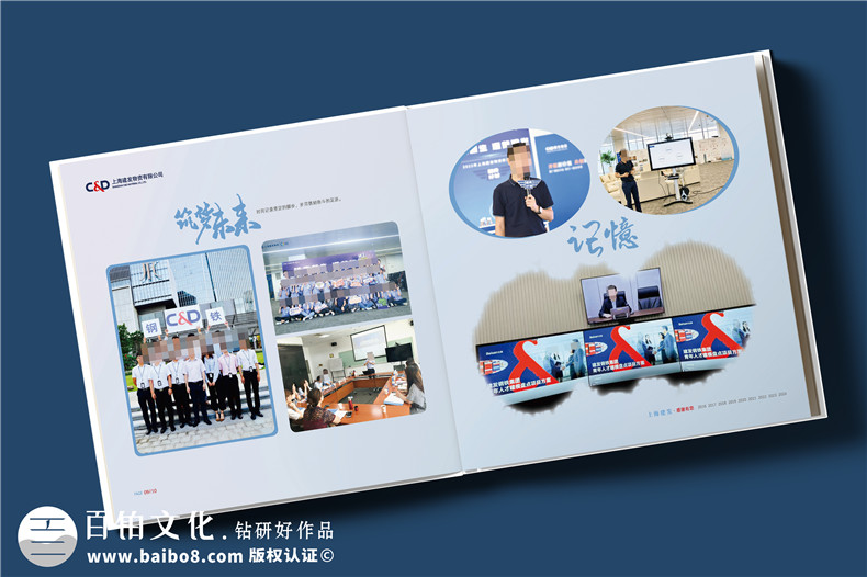 物流公司領導離任紀念冊-單位送員工的工作回顧相冊