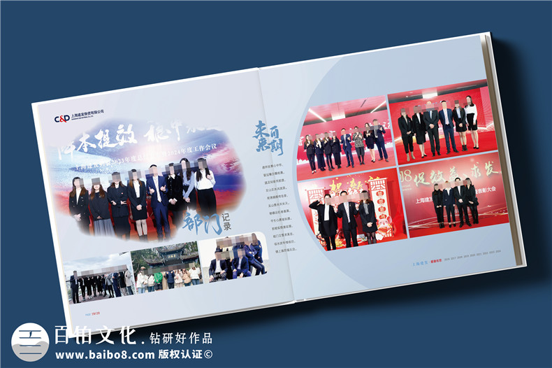 物流公司領導離任紀念冊-單位送員工的工作回顧相冊