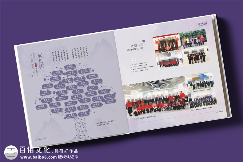 紫色系女領(lǐng)導(dǎo)退休紀念冊-送女領(lǐng)導(dǎo)的走心禮物